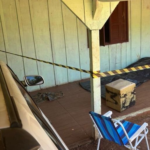 Homem é morto a tiros enquanto tomava chimarrão na área de casa, em Palmitos 