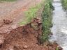 Margens do Rio Cedro desmoronam devido ao excesso de chuvas registradas nas últimas semanas