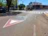 Urbanismo realiza pintura de nova sinalização de trânsito no centro