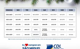 CDL apresenta sugestão de horário ampliado para o comércio em dezembro