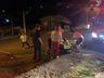 VÍDEO: Casal fica ferido em colisão entre camionete e motocicleta 