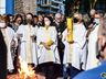 Vigília Pascal leva fiéis para Igreja Matriz em São Miguel do Oeste; fotos