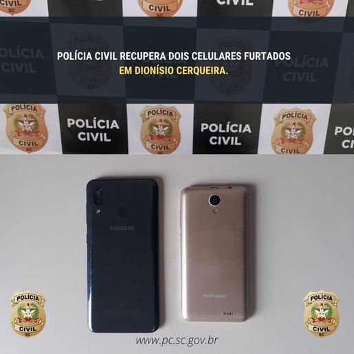 Polícia Civil recupera mais dois smartphones furtados