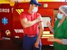 Vídeo: Bombeiros de Campo Erê recebem primeira dose da vacina da Covid-19