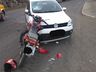Colisão frontal deixa motociclista ferido na BR-163