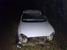 Carro com cinco ocupantes capota na SC-305 em São Lourenço do Oeste