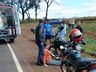 Duas pessoas ficam feridas em colisão entre carro e moto na SC-163, em Iporã
