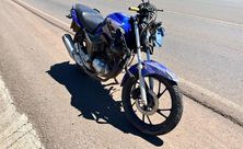 Colisão entre moto e caminhão deixa um ferido na BR 282, em SMOeste