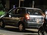 Mulher fica ferida em colisão entre carro e moto em SMO; assista 