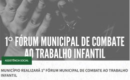 São Miguel do Oeste realizará 1º Fórum Municipal de Combate ao Trabalho Infantil