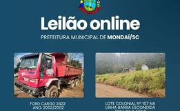 Mondaí arrecada R$ 800 mil com leilão e investe em novas máquinas e obras