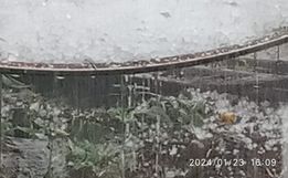 Chuva de granizo atinge interior de Campo Erê e São Bernardino 
