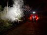 Fusca é destruído por incêndio no interior de Bandeirante