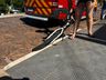 Ciclista fica ferida ao sofrer queda no bairro Salete, em SMOeste
