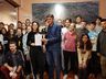 Alunos entregam cartas pedindo maior combate às drogas em Iporã do Oeste
