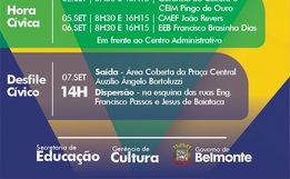 Educação e Cultura de Belmonte definem programação alusiva à Semana da Pátria