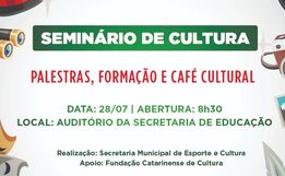 SMOeste realiza primeiro seminário de Cultura na próxima semana