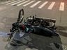 VÍDEO: Colisão frontal deixa motociclista ferido em São Miguel do Oeste