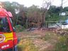 Casa é destruída pelo fogo no centro de Princesa