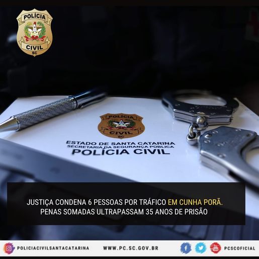 Investigados por tráfico de drogas em Cunha Porã são condenados a penas que somam 35 anos de prisão