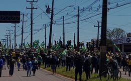 Participantes esclarecem sobre imagem polêmica do movimento desta manhã