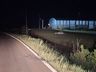 Motorista fica ferido após capotar caminhonete na SC-161, em Palma Sola