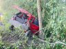 VÍDEO: Condutor fica gravemente ferido em saída de pista na SC 163