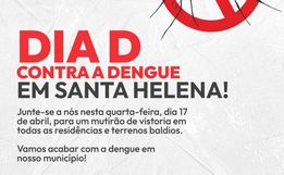 Mutirão de vistoria contra a dengue acontece amanhã em Santa Helena