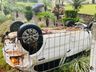 Homem sofre ferimentos em capotamento de veículo no interior de Itapiranga