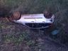 Carro capota na BR-158 e deixa motorista ferido em Cunha Porã
