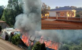 Quase 7 meses depois do incêndio que consumiu casa, família conclui residência