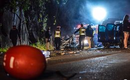 VÍDEO: colisão frontal deixa motociclista morto na BR-282 entre SMO e Maravilha