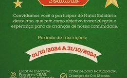 São Miguel do Oeste abre inscrições para o Natal Solidário