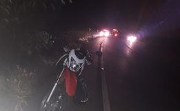 Motociclista fica ferido na SC-160