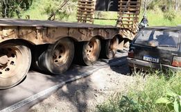 Colisão lateral é registrada no trecho de desvio da BR-163 em Princesa