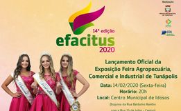 Tunápolis lança 14ª EFACITUS nesta sexta-feira