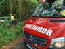 Saída de pista e colisão em árvore deixa um ferido na BR 282