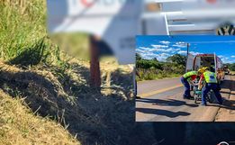 Ciclista fica gravemente ferida ao ser atingida por sapata de caminhão em SMOeste 