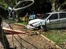 VÍDEO: Motorista invade praça e foge do local em São Miguel do Oeste