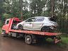 Motorista fica ferido em saída de pista seguida de choque em poste na SC-492