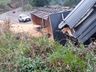 Caminhoneiro fica ferido em acidente na SC-161 em Romelândia