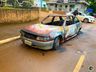 Carro fica destruído em incêndio no centro de Descanso 