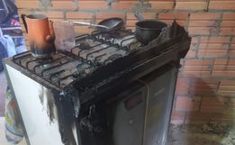 Vazamento de gás provoca princípio de incêndio em casa em São Lourenço do Oeste