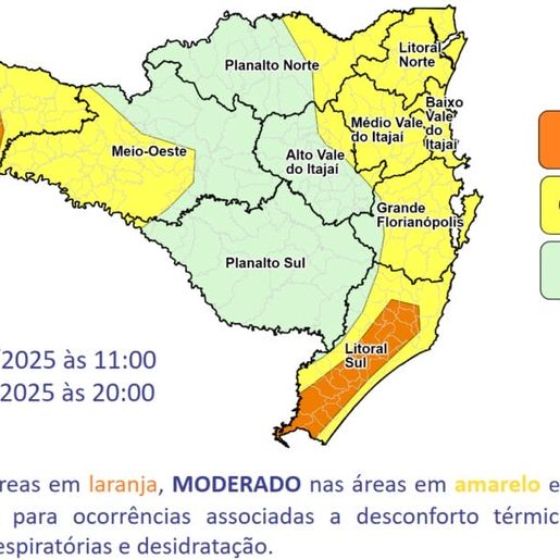 Com máximas que ultrapassam os 40°C, saiba até quando vai a onda de calor em SC