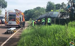 Idoso fica ferido em saída de pista na SC 386, em Iporã do Oeste