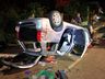 Colisão com capotamento em Descanso deixa homem em estado grave