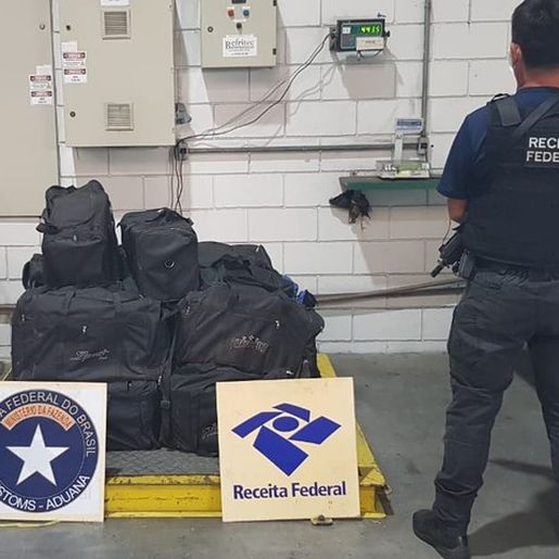 Receita Federal apreende mais de 400 quilos de cocaína em SC