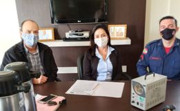 Bombeiros recebem equipamento para higienização de viaturas e ambientes 