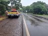 Casal sai ileso de saída de pista na SC-163 em São João do Oeste