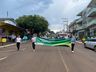 Linha do tempo sobre agricultura e indústria foi trabalhado no desfile cívico